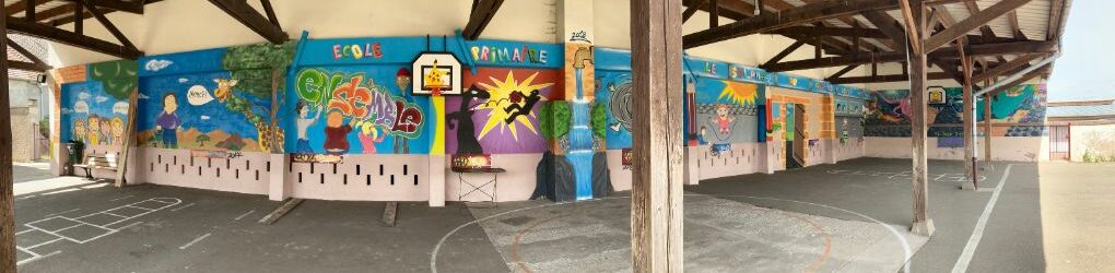 fresque préau école panorama 1020x300