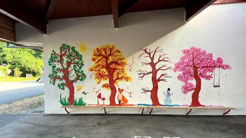 fresque ecole maternelle