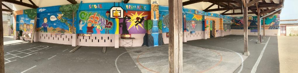 fresque préau école panorama 1020x300