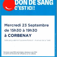 Don du sang à Corbenay
