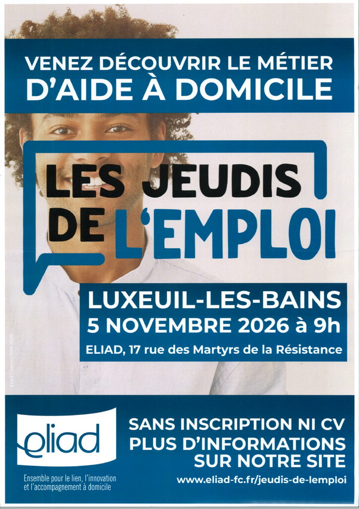 jeudis de l'emploi eliad 05.11.2026